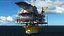 Shell Perdido Oil Platform Rigged for Modo