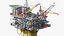 Shell Perdido Oil Platform Rigged for Modo