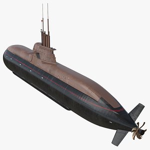 3D model HDW Class 212A Submarine Wet