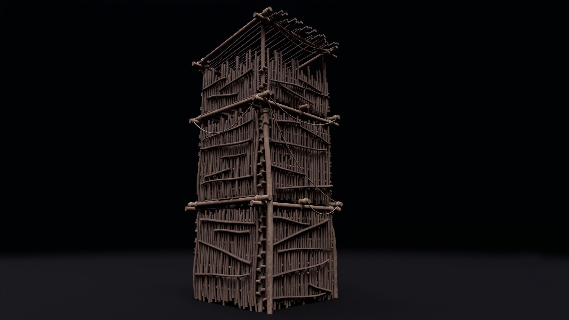 Realistic Medieval Watchtower 3D Model - TurboSquid 2111533