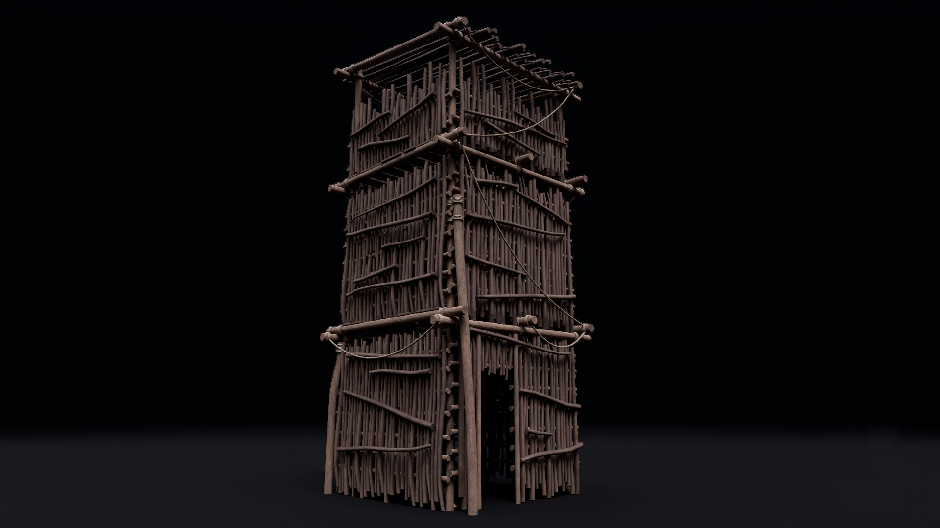 Realistic Medieval Watchtower 3D Model - TurboSquid 2111533