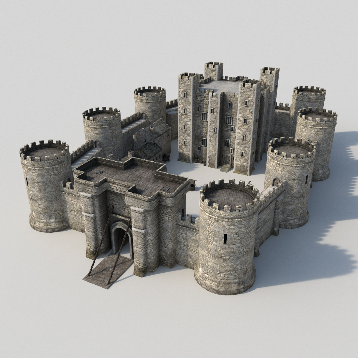 medieval castle 3d max