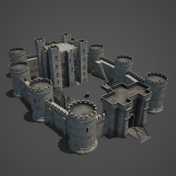 medieval castle 3d max