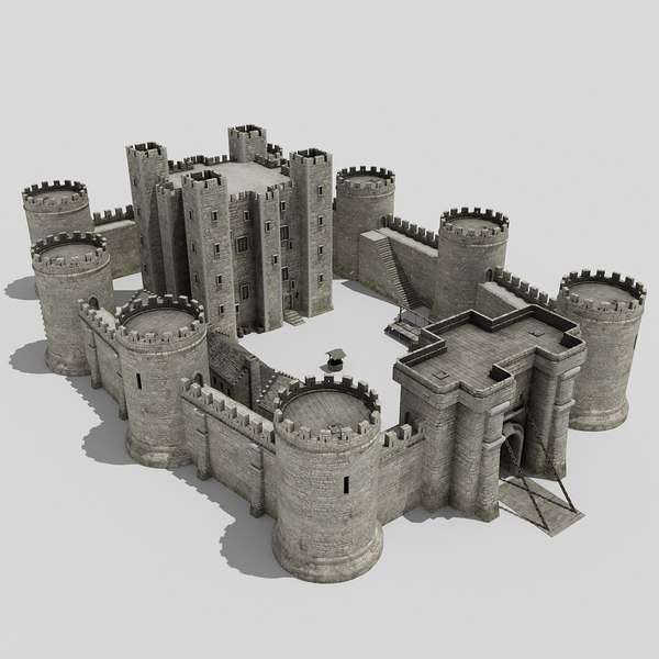 medieval castle 3d max