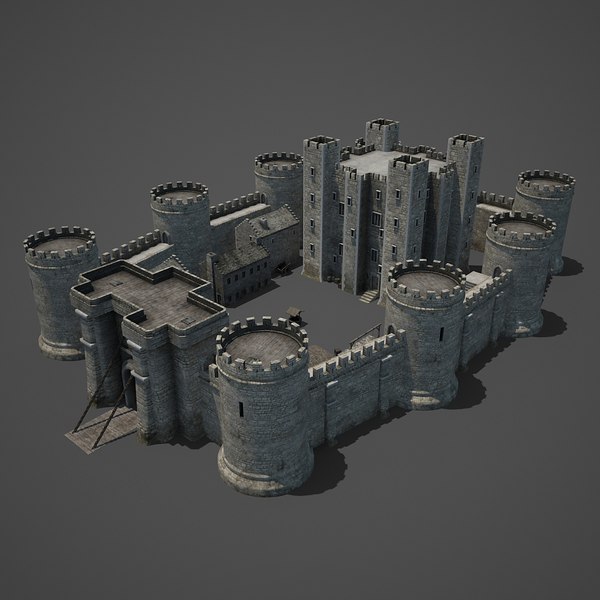 medieval castle 3d max