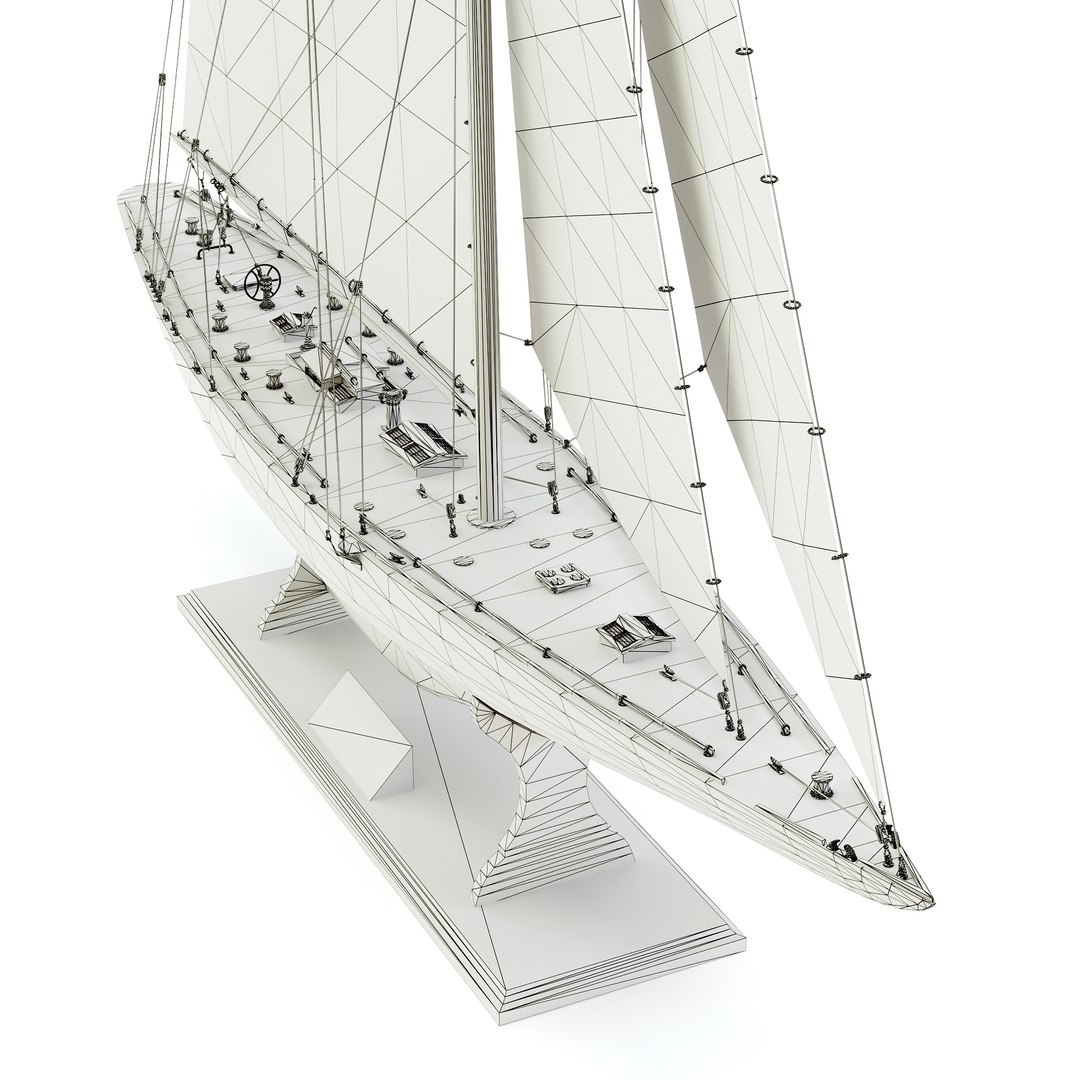 Yacht Endeavour 1934 3D Model TurboSquid 2075968