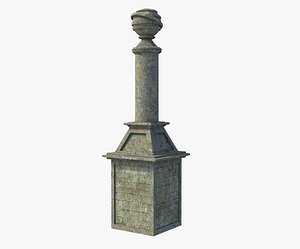 Fantasy Ancient Pillar 3D