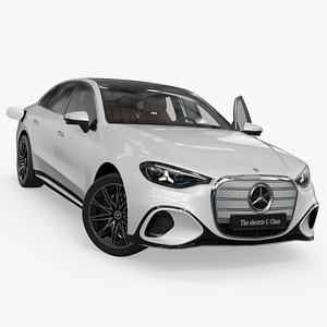 2027 Mercedes-Benz C-Class EV Sedan Rigged 3D model