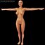 Modèle 3d féminin - proportions classiques