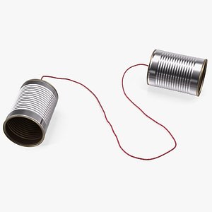 3D Tin Can Telephone