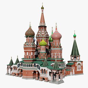 3D model ST Basils Cathedral