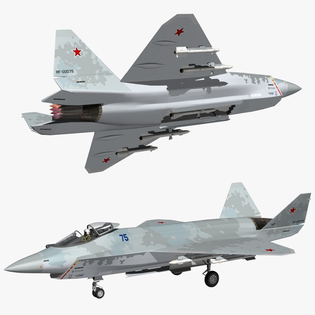 3D Sukhoi SU75 Checkmate model - TurboSquid 1770180