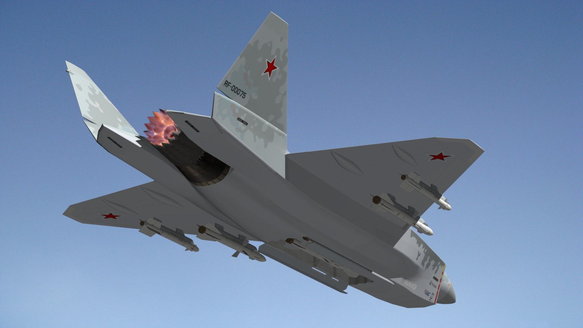 3D Sukhoi SU75 Checkmate Model - TurboSquid 1770180