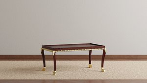 Small Regency Cocktail Table 3D model