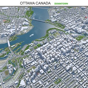 Ottawa Downtown Canada 3D