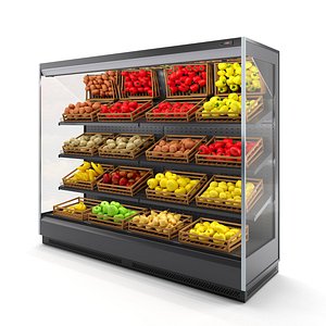 3D Fruit and Vegetable refrigerator model