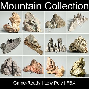 mountain rocks 3D model