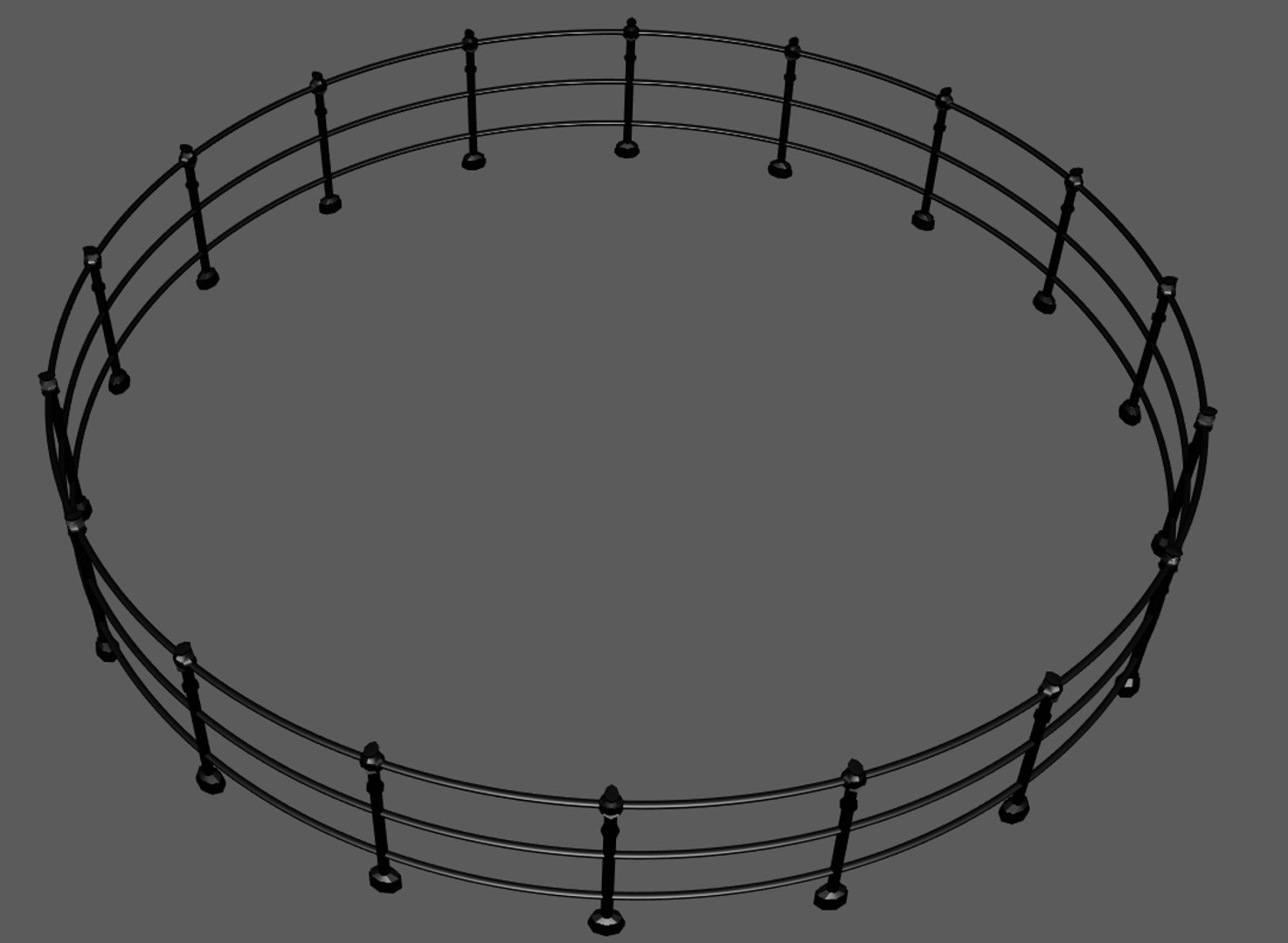 Free 3D Fence Circular - TurboSquid 1172397