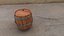 Barril de madera modelo 3d