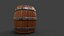 Barril de madera modelo 3d