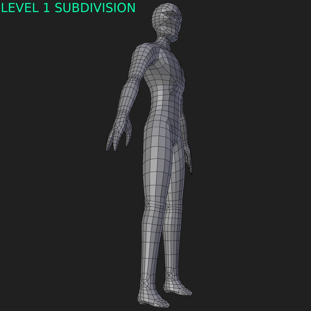 Base Mesh Humanoid Male Character 3D Model - TurboSquid 1315499