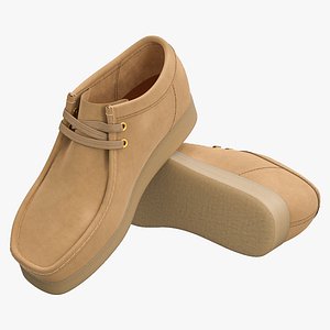 Clarks Wallabee Mid Tan Leather