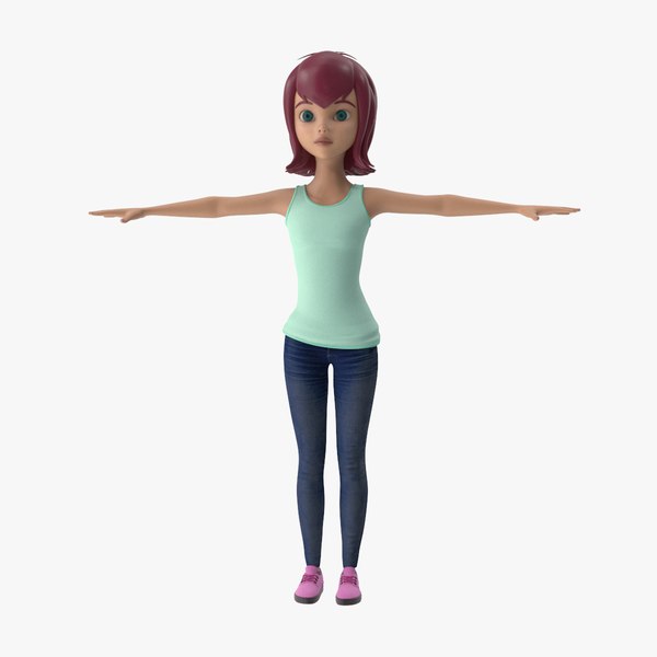 female cartoon character annie model