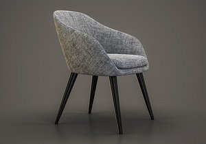 Modern Lounge Chair PBR Realtime 3D Model 3D model
