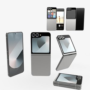 3D Samsung Galaxy Z Flip 6 sliver