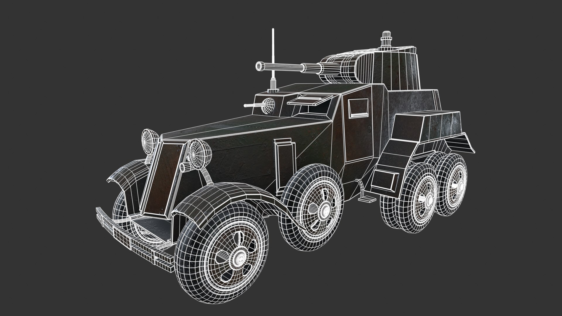 BA-10 Armored Car 3D Model - TurboSquid 2112049