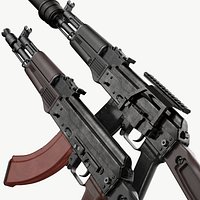 AK-105 AK-102 AK-104 Kalashnikov Assault Rifles Game Ready