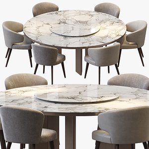 3D model MORGAN MARBLE tables by MINOTTI