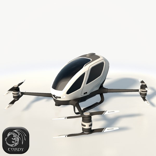 modelo 3d Ehang184 drone poli - TurboSquid 1048679