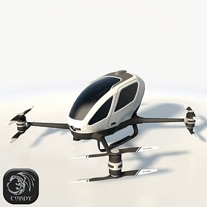Ehang184 low poly drone