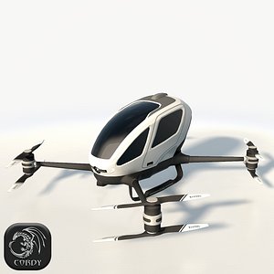 Ehang184 low poly drone