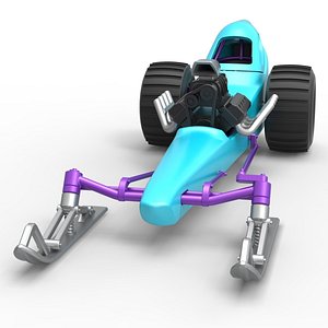 Front engine old school snow dragster Scale 1 to 25