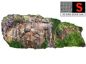 3D model madagascar cliff rock 16k