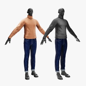Mens jumper and jeans