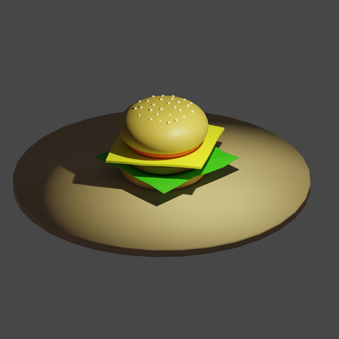 Burger 3D Model - TurboSquid 1914217