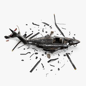 3D Agusta AW109S Wreck