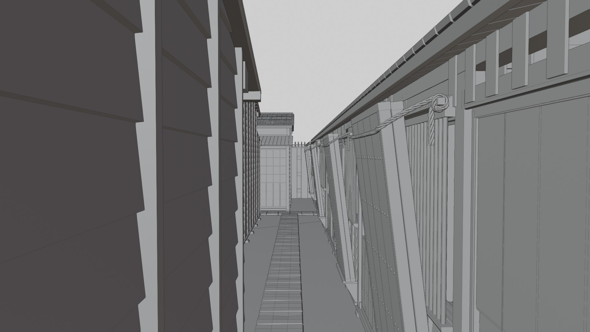 Row House In Edo Tokyo In 18C 3D - TurboSquid 2115650