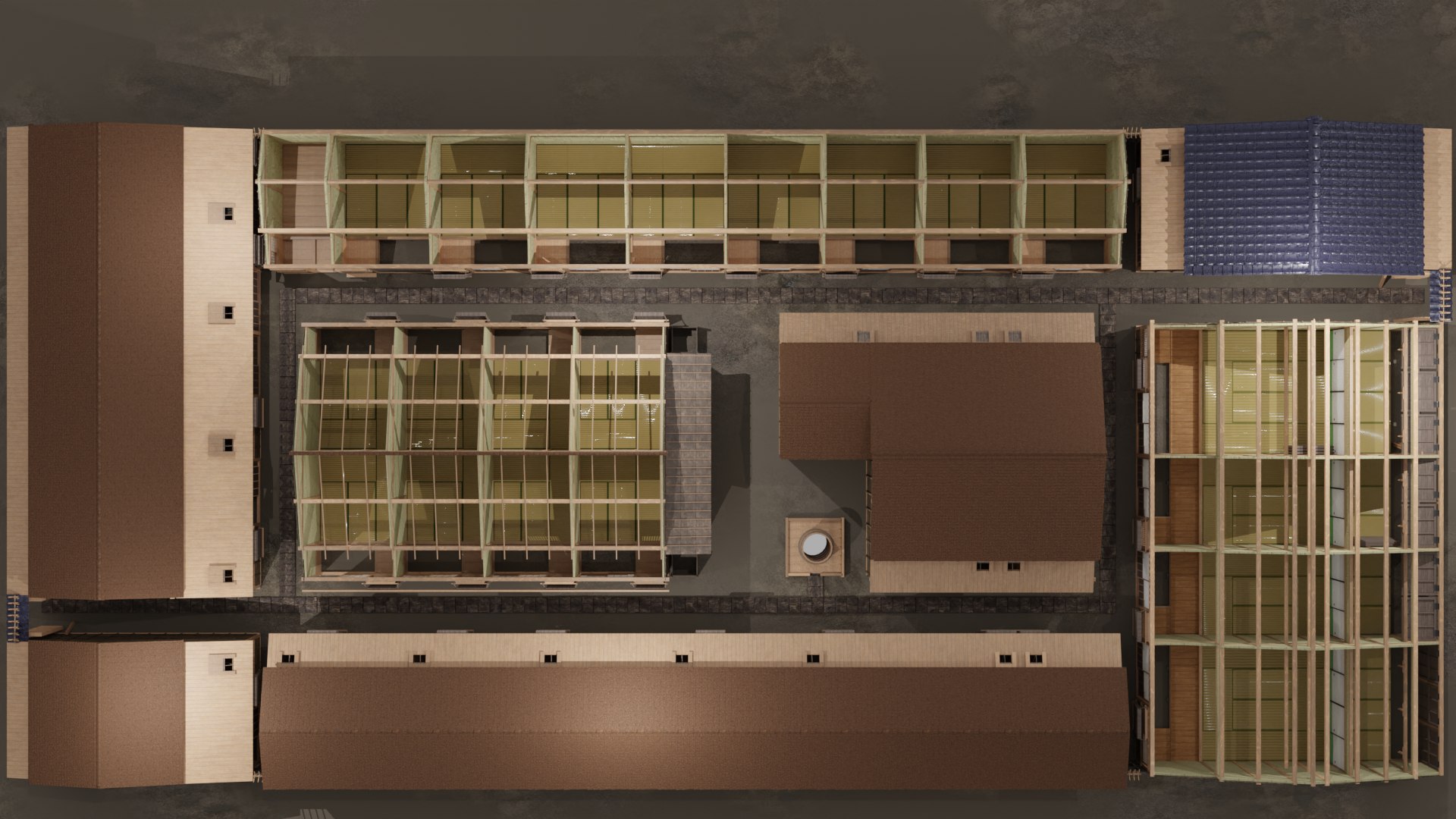 Row House In Edo Tokyo In 18C 3D - TurboSquid 2115650