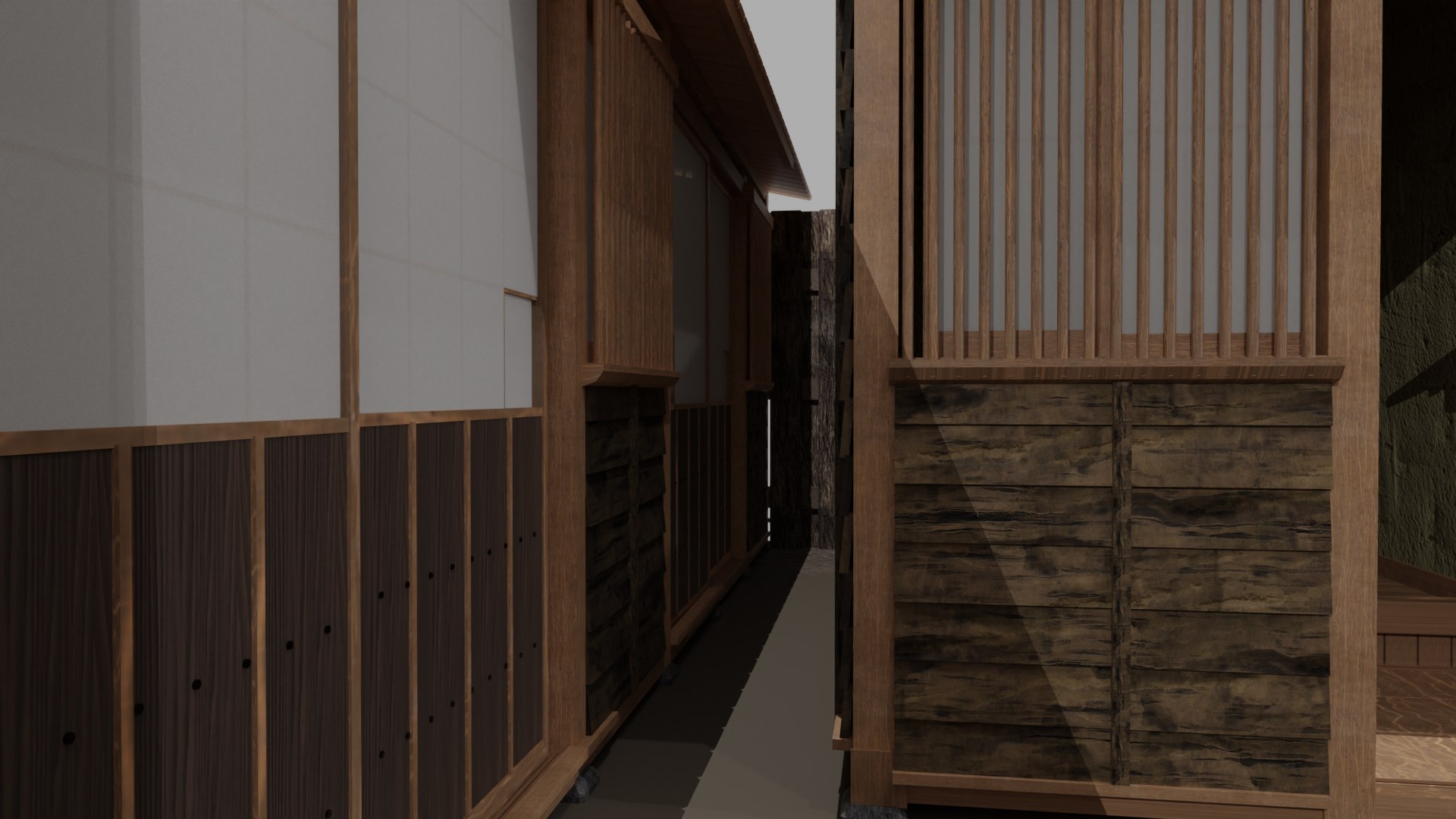 Row House In Edo Tokyo In 18C 3D - TurboSquid 2115650