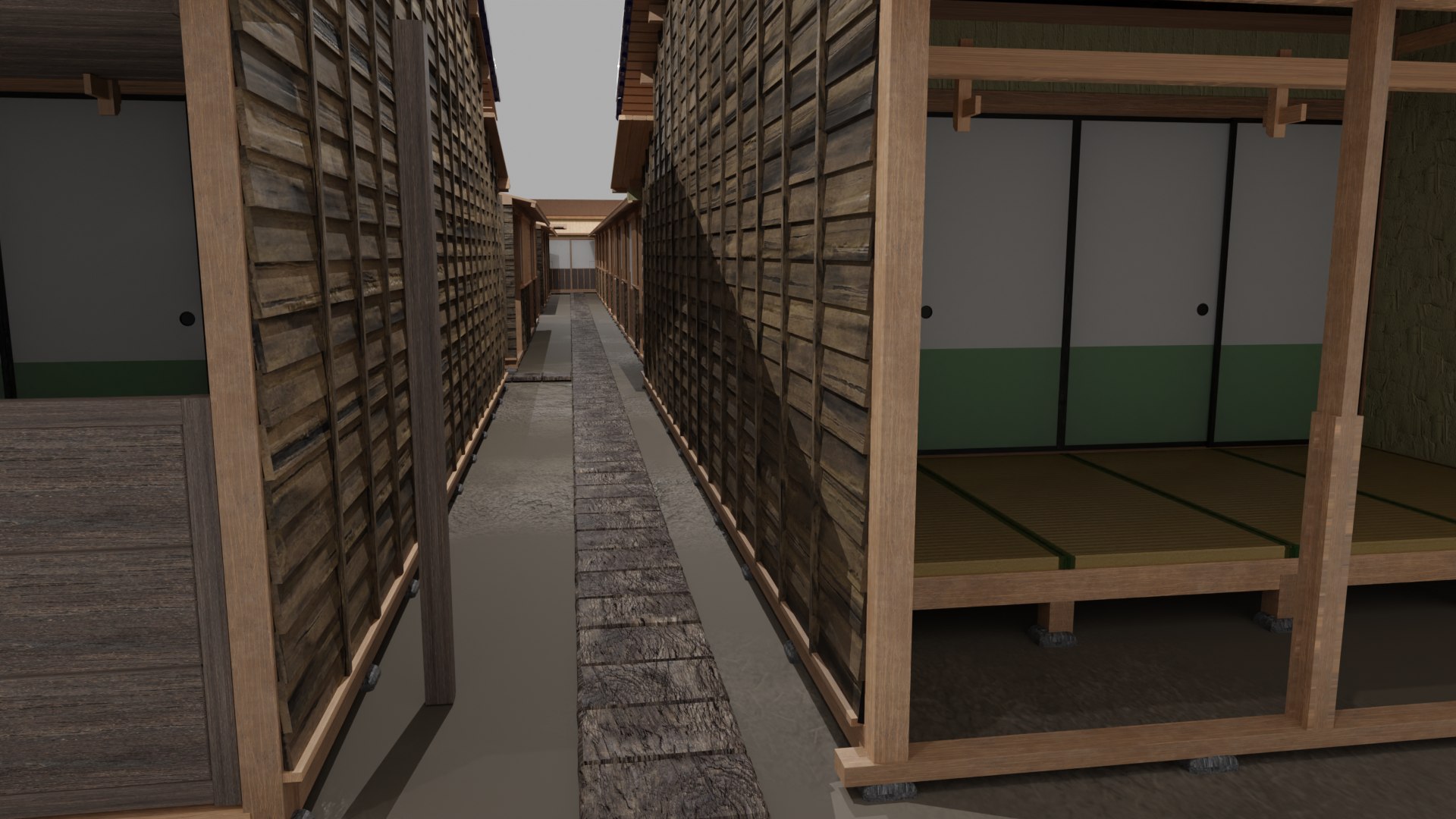 Row House In Edo Tokyo In 18C 3D - TurboSquid 2115650