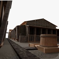 Row house in Edo Tokyo in 18C