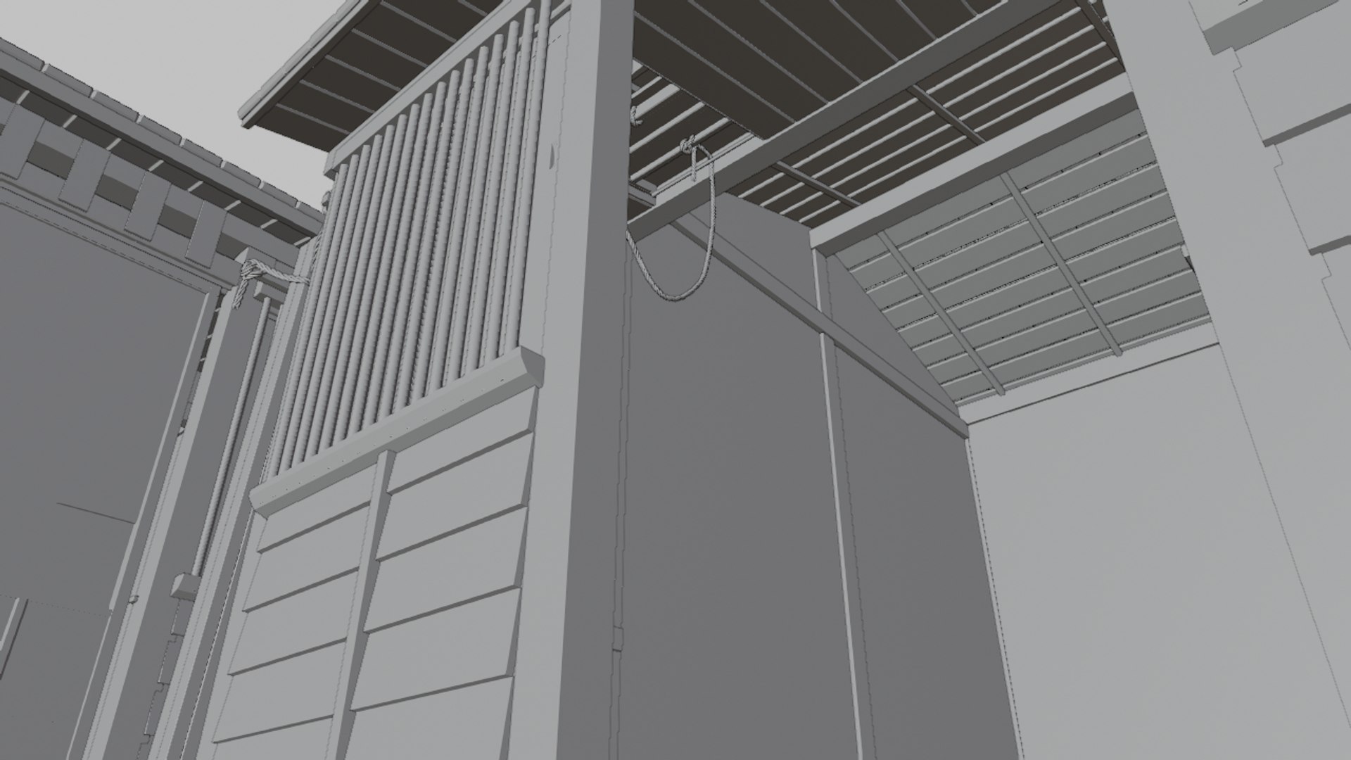 Row House In Edo Tokyo In 18C 3D - TurboSquid 2115650