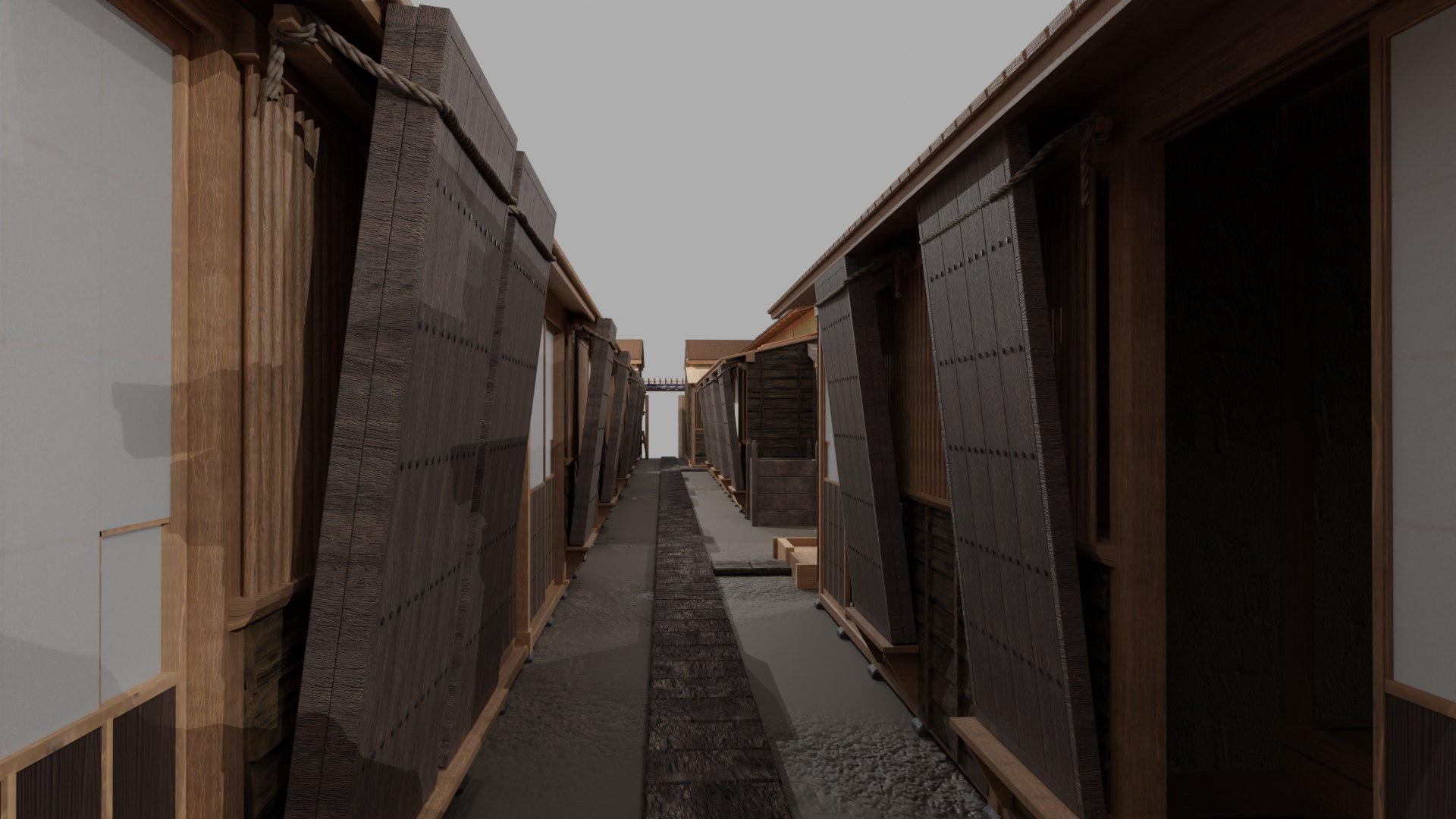 Row House In Edo Tokyo In 18C 3D - TurboSquid 2115650