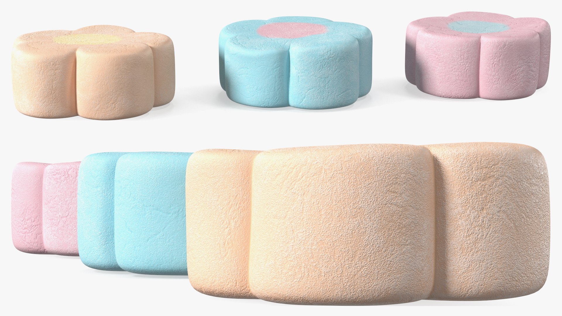 Shaped Marshmallows Collection 2 3D model https://p.turbosquid.com/ts-thumb/n6/buwNiy/ny/shapedmarshmallowscollection2vray3dmodel045/jpg/1620382054/1920x1080/fit_q87/1bea245e886675403155fdc7637b620757df773e/shapedmarshmallowscollection2vray3dmodel045.jpg