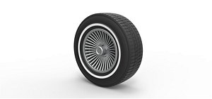 3D model wheel car diecast