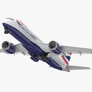 boeing 787-8 dreamliner british airways 3d 3ds